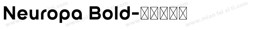 Neuropa Bold字体转换